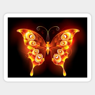 Fire Butterfly Peacock Sticker